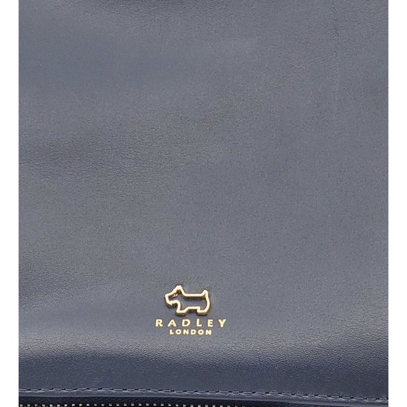 New Radley London Blue Leather Pockets Medium Zip Around Pocket $158.00 - Picture 3 of 10